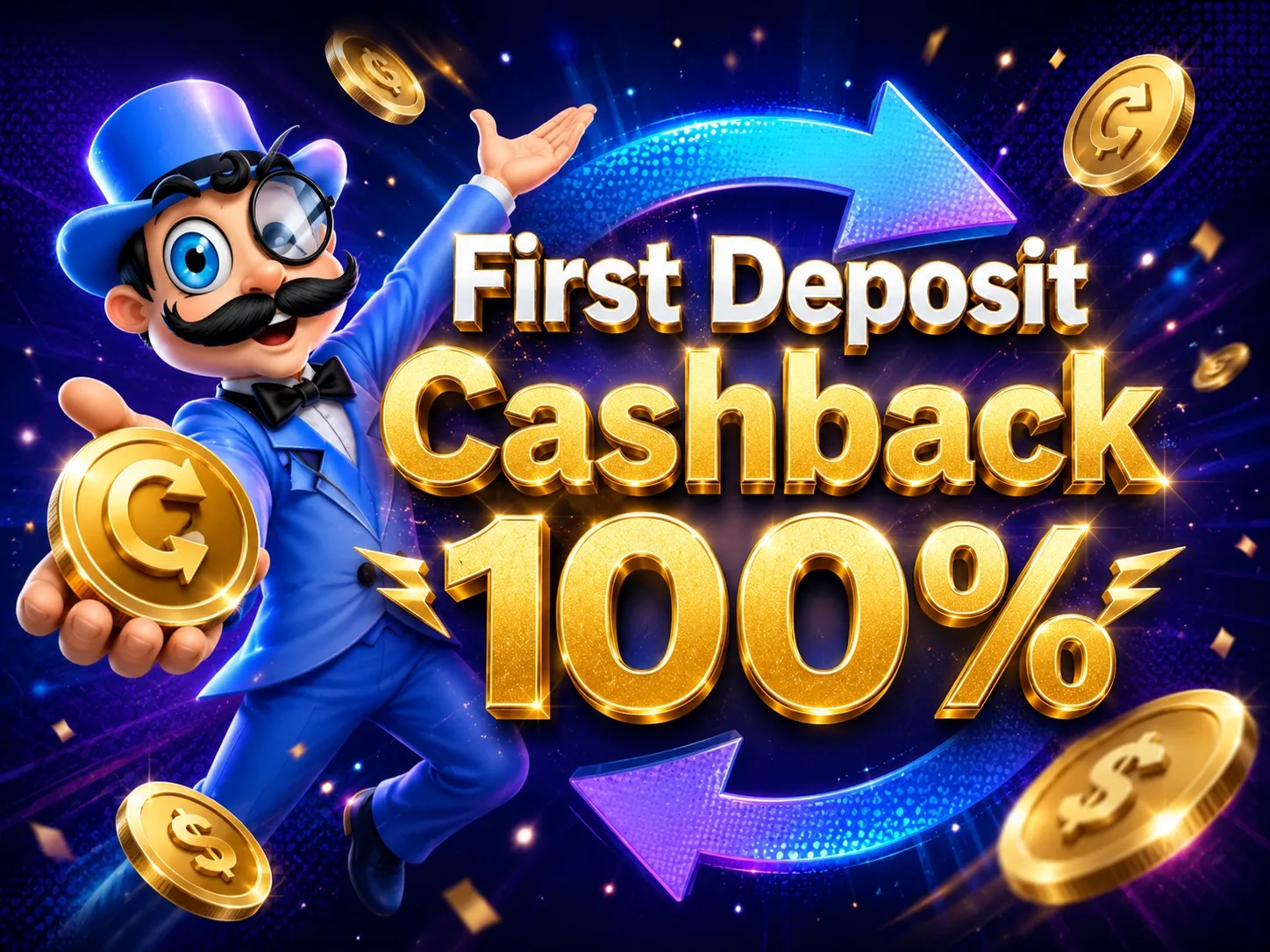 First deposit cashback